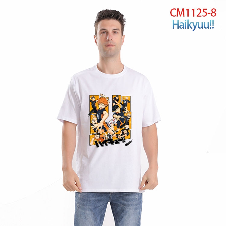 Haikyuu!! Printed short-sleeved cotton T-shirt from S to 4XL  CM-1125-8