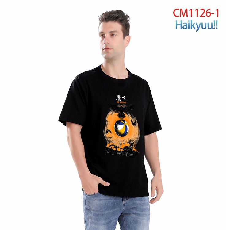 Haikyuu!! Printed short-sleeved cotton T-shirt from S to 4XL  CM-1126-1