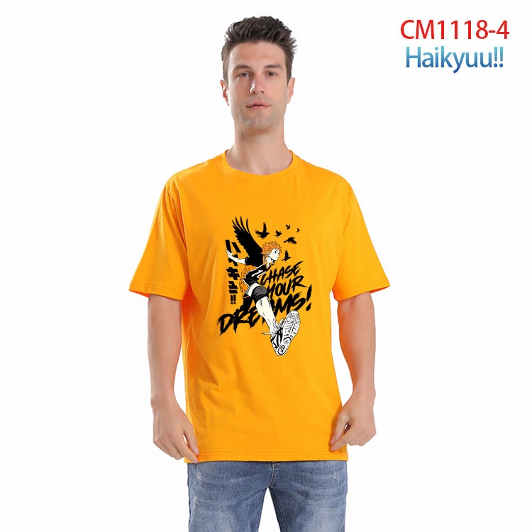 Haikyuu!! Printed short-sleeved cotton T-shirt from S to 4XL CM-1118-4