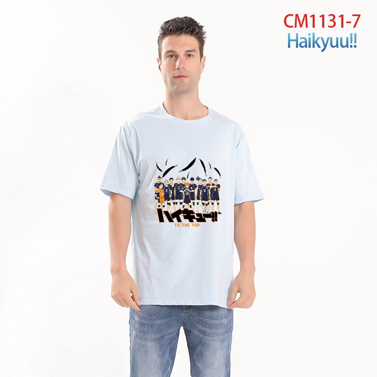 Haikyuu!! Printed short-sleeved cotton T-shirt from S to 4XL  CM-1131-7