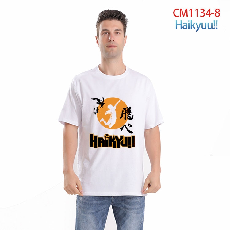 Haikyuu!! Printed short-sleeved cotton T-shirt from S to 4XL  CM-1134-8