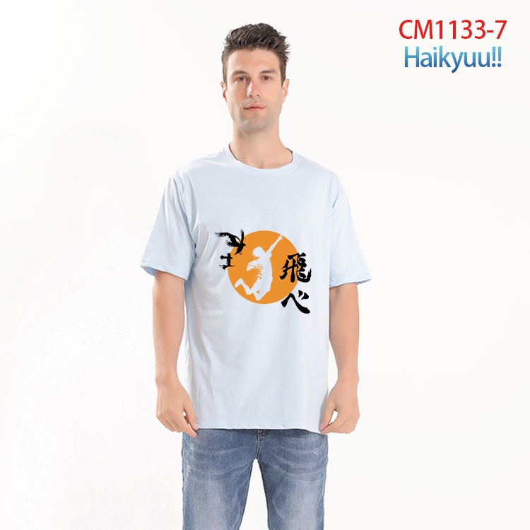 Haikyuu!! Printed short-sleeved cotton T-shirt from S to 4XL CM-1133-7