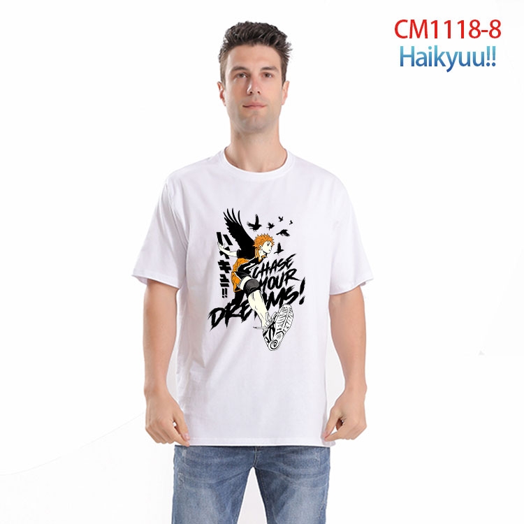 Haikyuu!! Printed short-sleeved cotton T-shirt from S to 4XL  CM-1118-8
