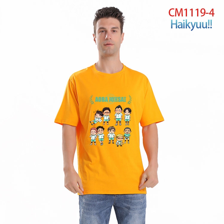 Haikyuu!! Printed short-sleeved cotton T-shirt from S to 4XL CM-1119-4
