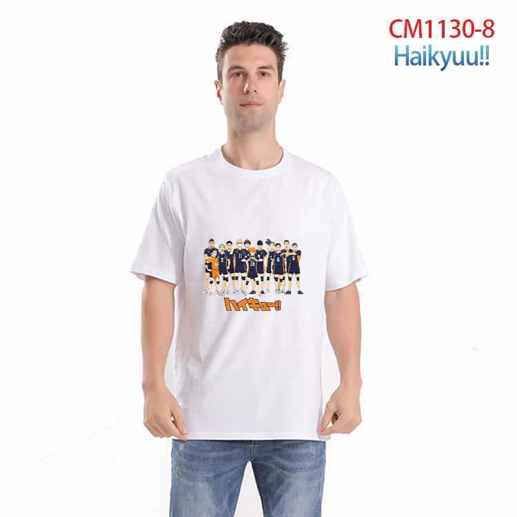 Haikyuu!! Printed short-sleeved cotton T-shirt from S to 4XL  CM-1130-8