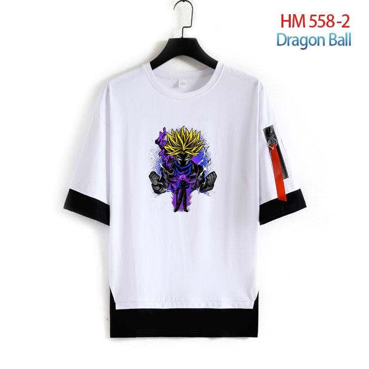 DRAGON BALL round neck fake two loose T-shirts from S to 4XL HM-558-2