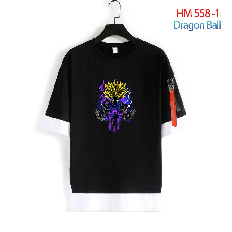 DRAGON BALL round neck fake two loose T-shirts from S to 4XL  HM-558-1