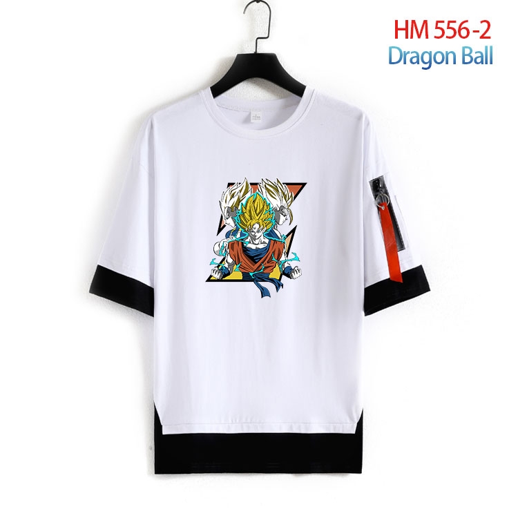 DRAGON BALL round neck fake two loose T-shirts from S to 4XL  HM-556-2