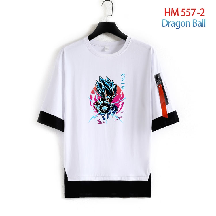 DRAGON BALL round neck fake two loose T-shirts from S to 4XL  HM-557-2