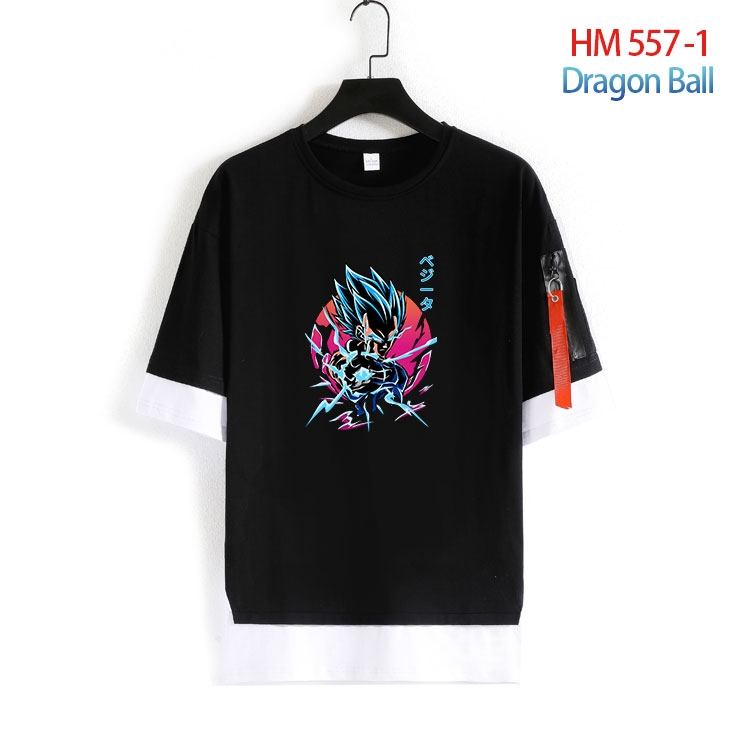 DRAGON BALL round neck fake two loose T-shirts from S to 4XL  HM-557-1
