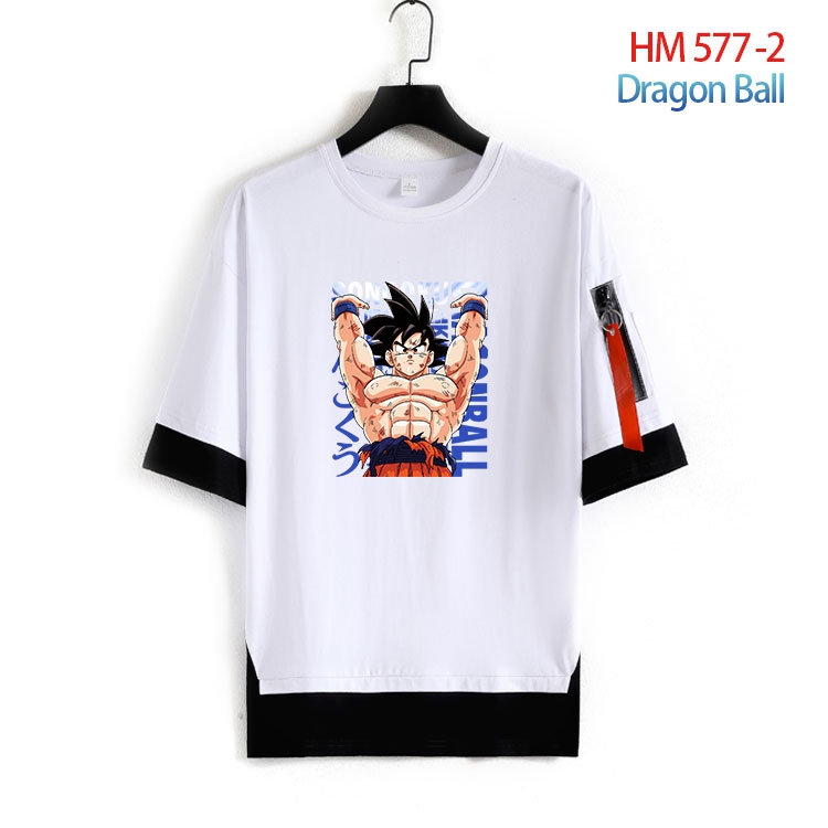 DRAGON BALL round neck fake two loose T-shirts from S to 4XL  HM-577-2