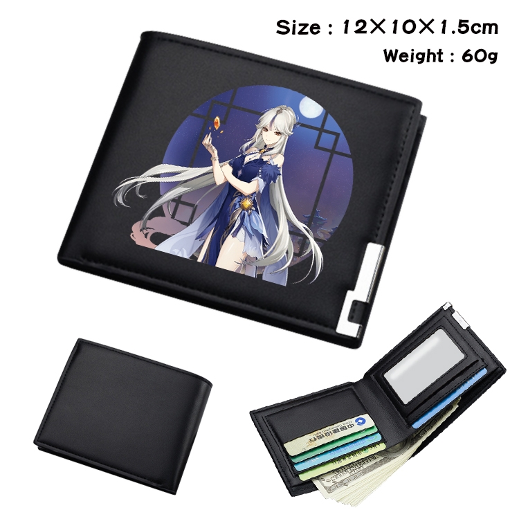 Genshin Impact Anime color book two-fold wallet 12x10x1.5cm  