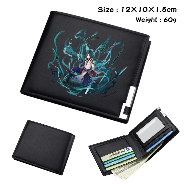 Genshin Impact Anime color book two-fold wallet 12x10x1.5cm  