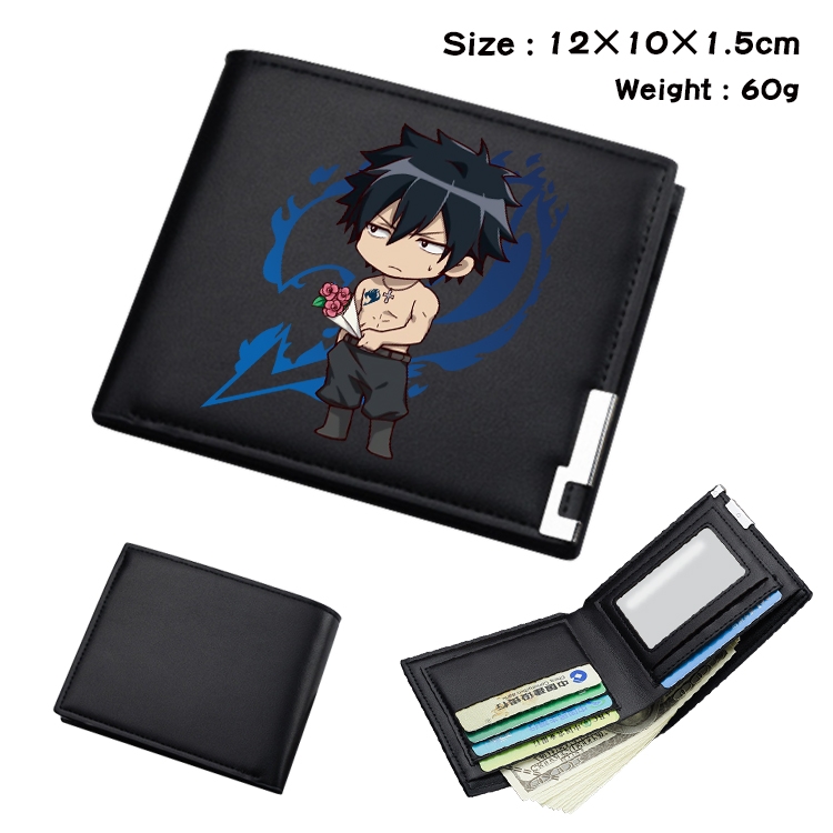 Fairy tail Anime color book two-fold wallet 12x10x1.5cm  