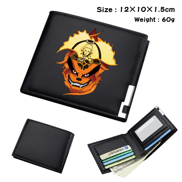 Naruto Anime color book two-fold wallet 12x10x1.5cm  