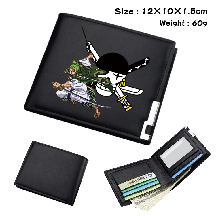 One Piece Anime color book two-fold wallet 12x10x1.5cm  