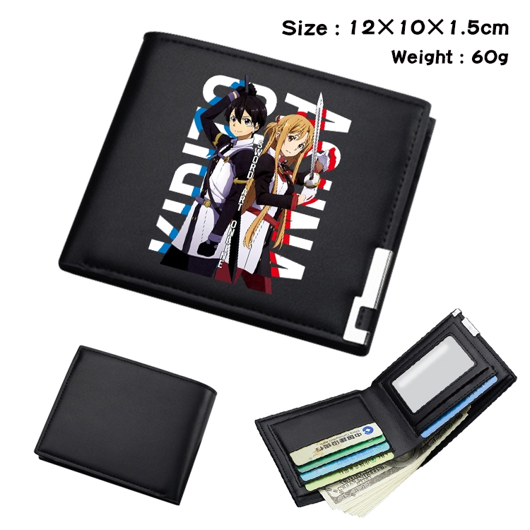 Sword Art Online Anime color book two-fold wallet 12x10x1.5cm  