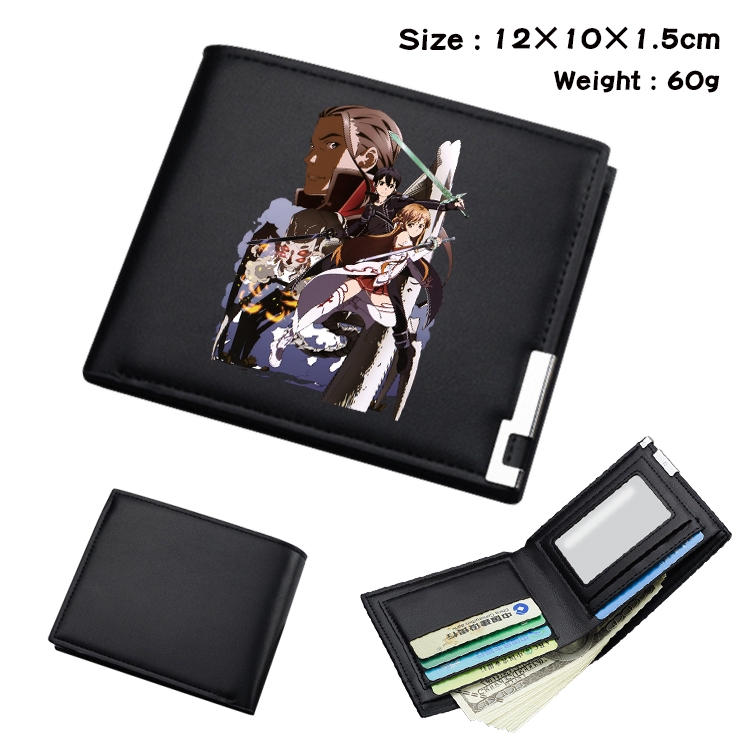 Sword Art Online Anime color book two-fold wallet 12x10x1.5cm  