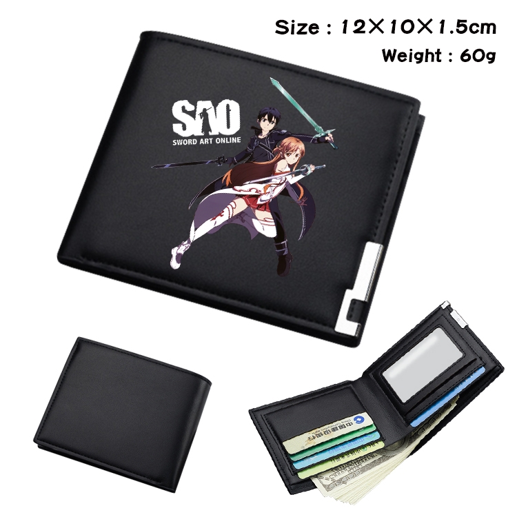 Sword Art Online Anime color book two-fold wallet 12x10x1.5cm  