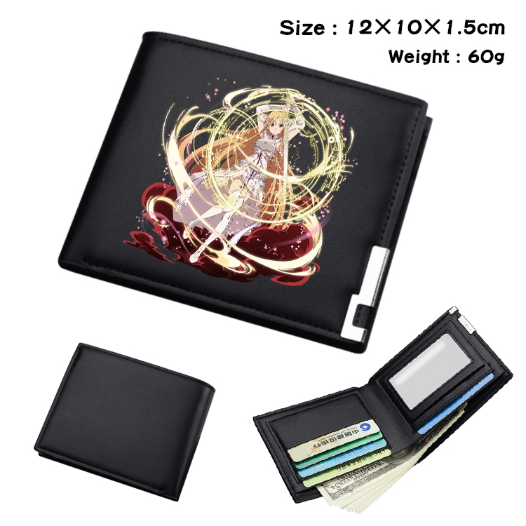 Sword Art Online Anime color book two-fold wallet 12x10x1.5cm  