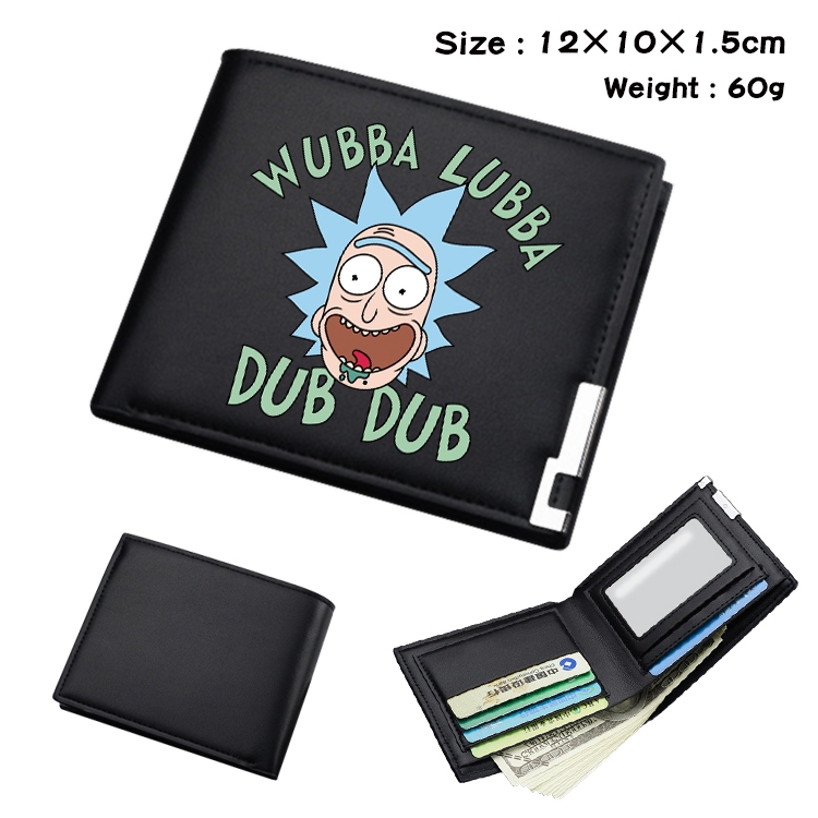 Rick and Morty Anime color book two-fold wallet 12x10x1.5cm  