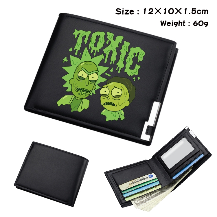 Rick and Morty Anime color book two-fold wallet 12x10x1.5cm  