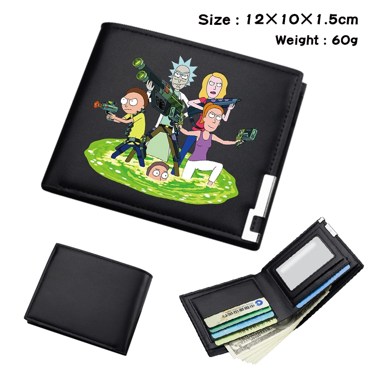 Rick and Morty Anime color book two-fold wallet 12x10x1.5cm  