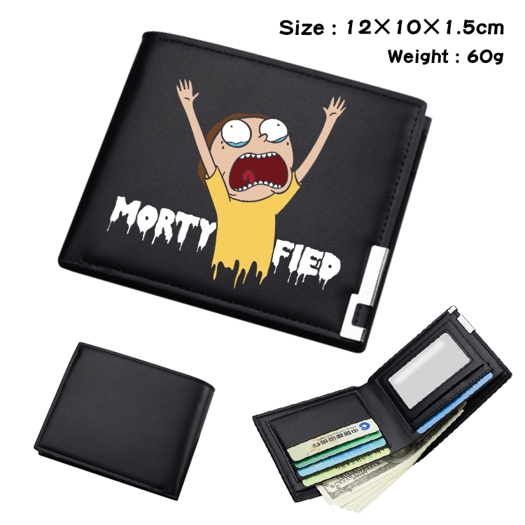 Rick and Morty Anime color book two-fold wallet 12x10x1.5cm  