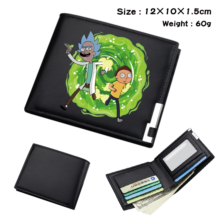 Rick and Morty Anime color book two-fold wallet 12x10x1.5cm  