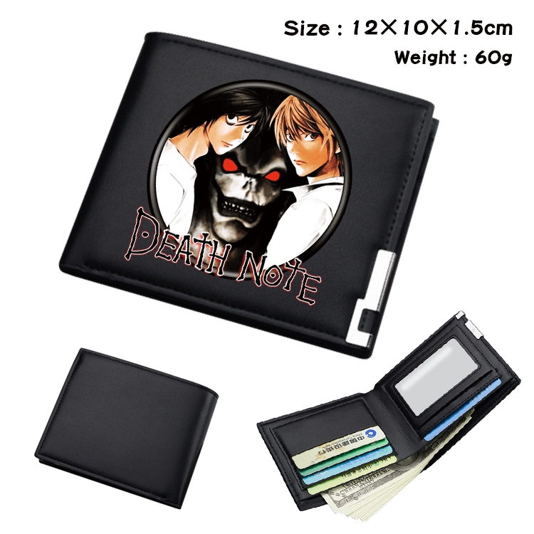 Death note Anime color book two-fold wallet 12x10x1.5cm  