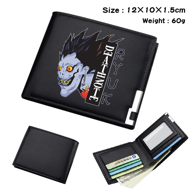 Death note Anime color book two-fold wallet 12x10x1.5cm  