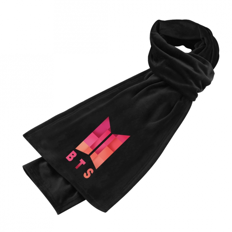 BTS Anime mink fleece scarf