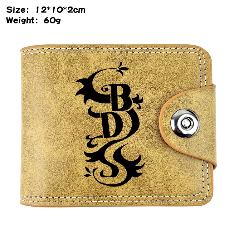 Tokyo Revengers Anime high quality PU two fold embossed wallet 12X10X2CM 60G  7A
