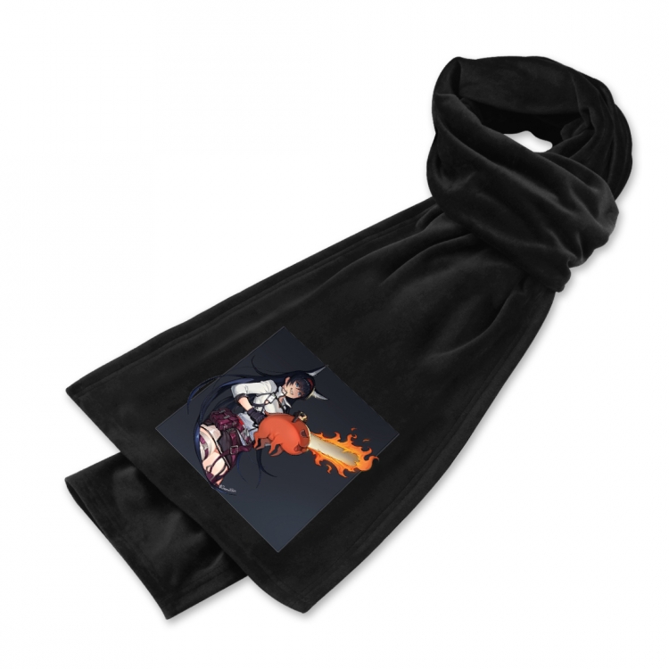 Chainsaw Man  Anime mink fleece scarf