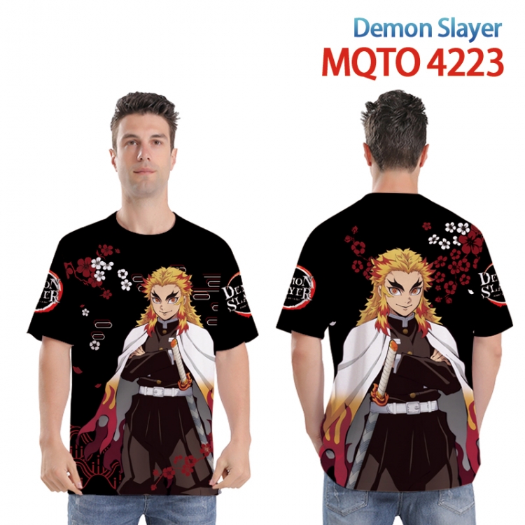 Demon Slayer Kimets Full color printed short sleeve T-shirt from XXS to 4XL  MQTO-4223