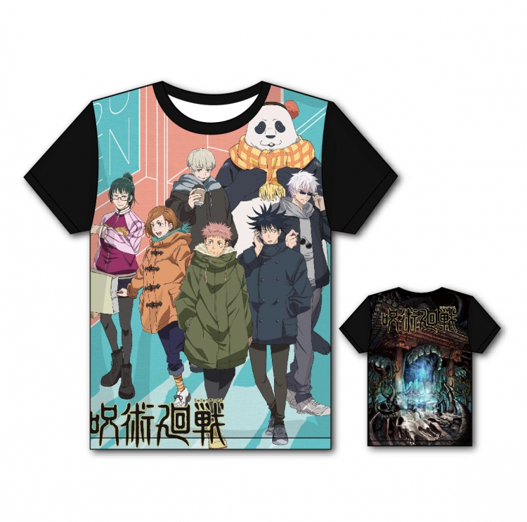 Jujutsu Kaisen Full color printing flower short sleeve T-shirt size S-5XL  ZS12