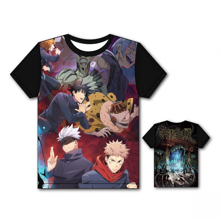 Jujutsu Kaisen Full color printing flower short sleeve T-shirt size S-5XL  ZS24