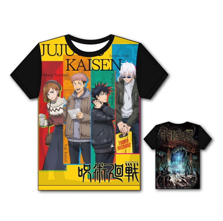 Jujutsu Kaisen Full color printing flower short sleeve T-shirt size S-5XL ZS6