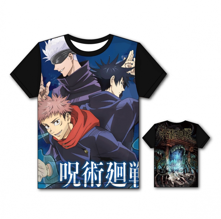 Jujutsu Kaisen Full color printing flower short sleeve T-shirt size S-5XL  ZS10