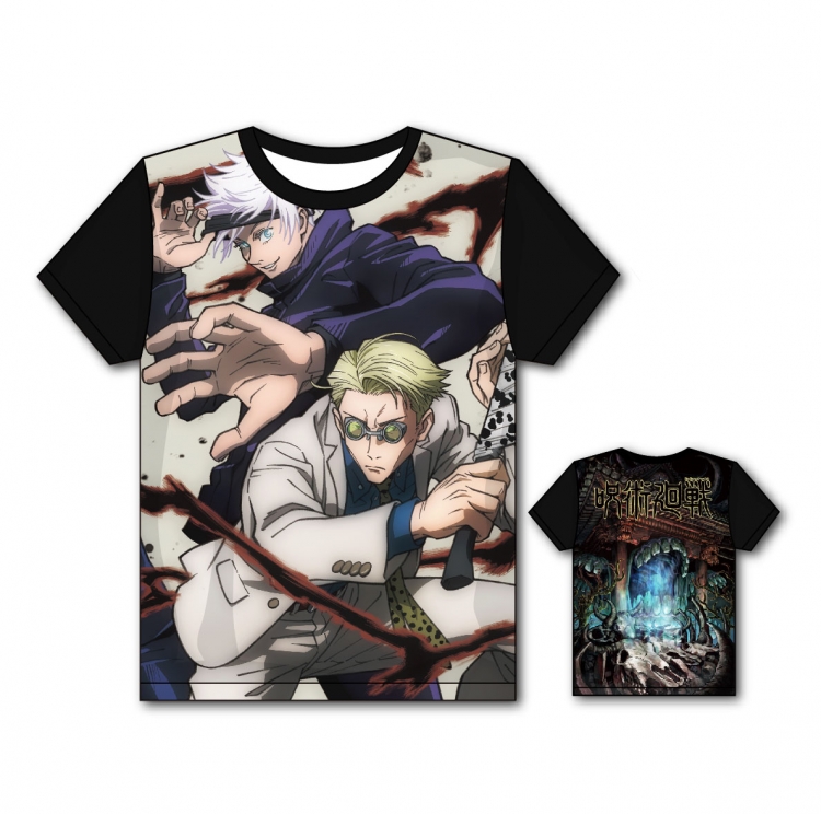 Jujutsu Kaisen Full color printing flower short sleeve T-shirt size S-5XL ZS4