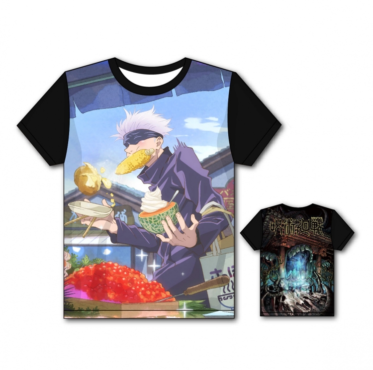 Jujutsu Kaisen Full color printing flower short sleeve T-shirt size S-5XL  ZS19