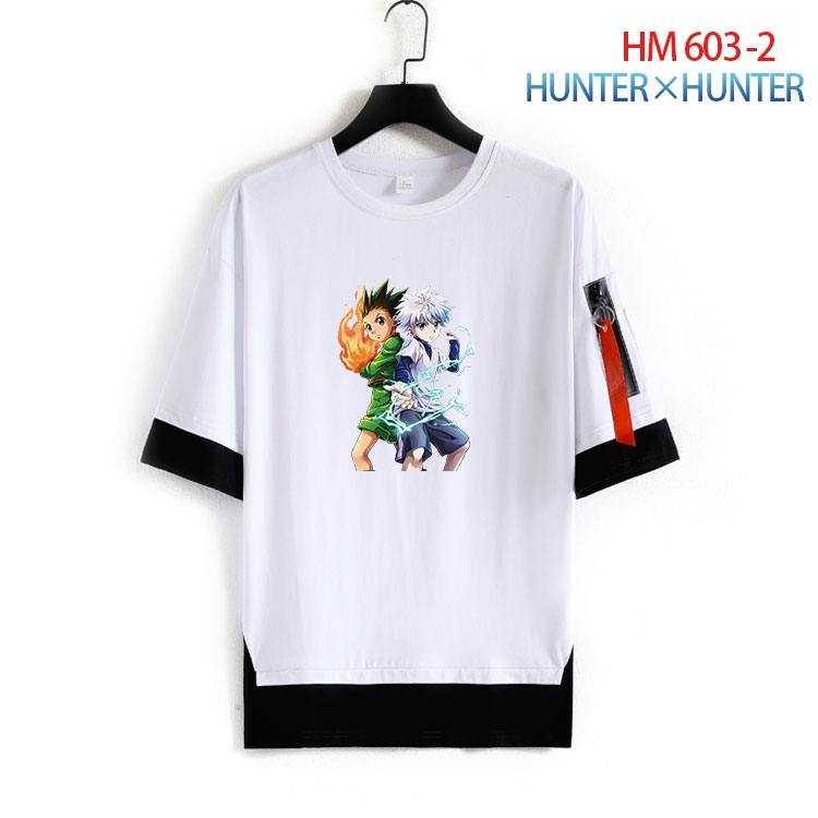 HunterXHunter round neck fake two loose T-shirts from S to 4XL HM-603-2