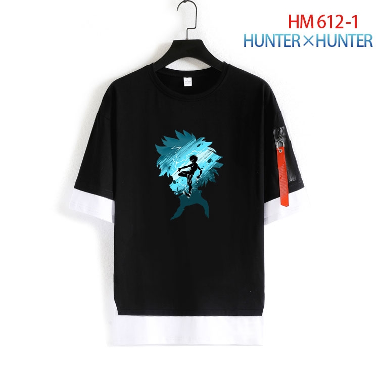 HunterXHunter round neck fake two loose T-shirts from S to 4XL  HM-612-1