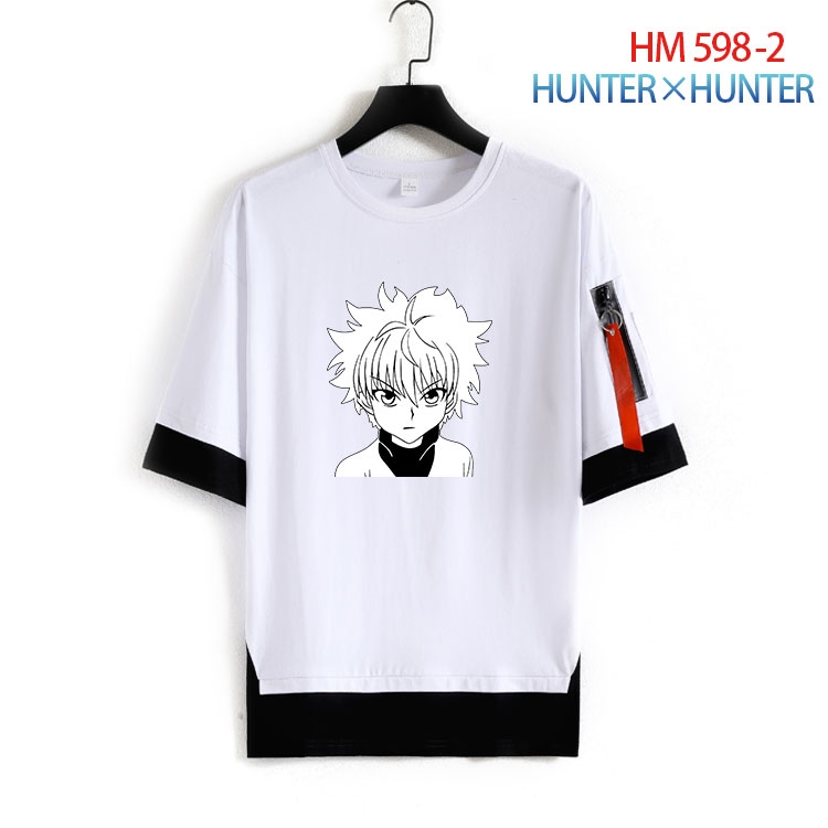 HunterXHunter round neck fake two loose T-shirts from S to 4XL HM-598-2