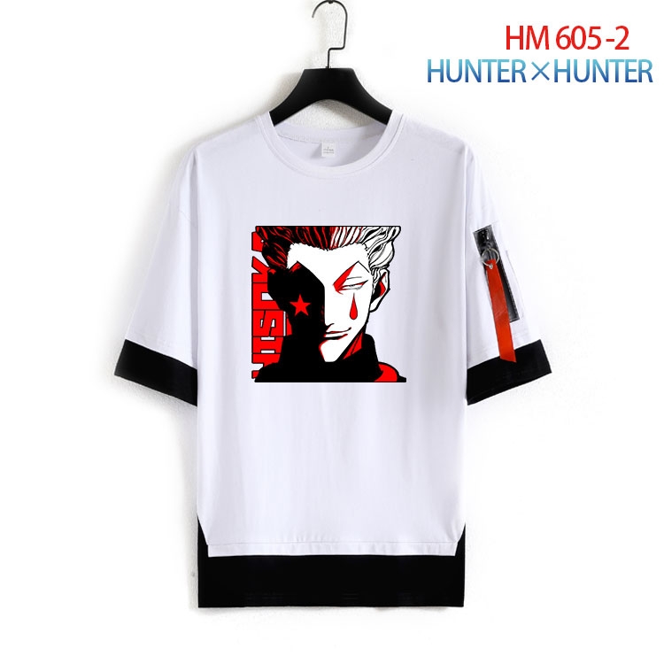 HunterXHunter round neck fake two loose T-shirts from S to 4XL HM-605-2