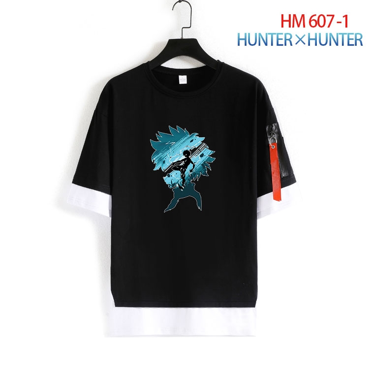 HunterXHunter round neck fake two loose T-shirts from S to 4XL HM-607-1