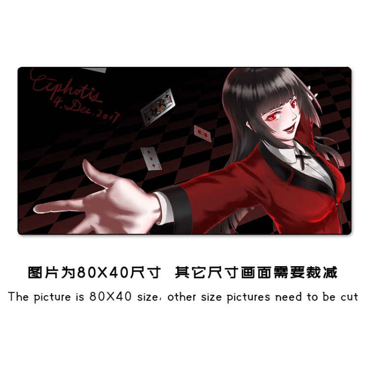 Kakegurui Anime peripheral mouse pad size 25X30cm