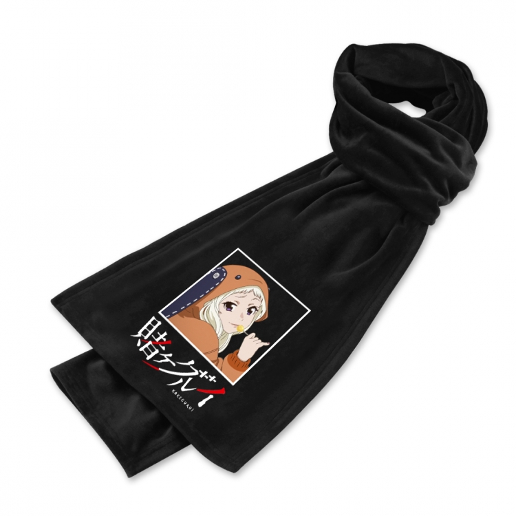 Kakegurui Anime mink fleece scarf