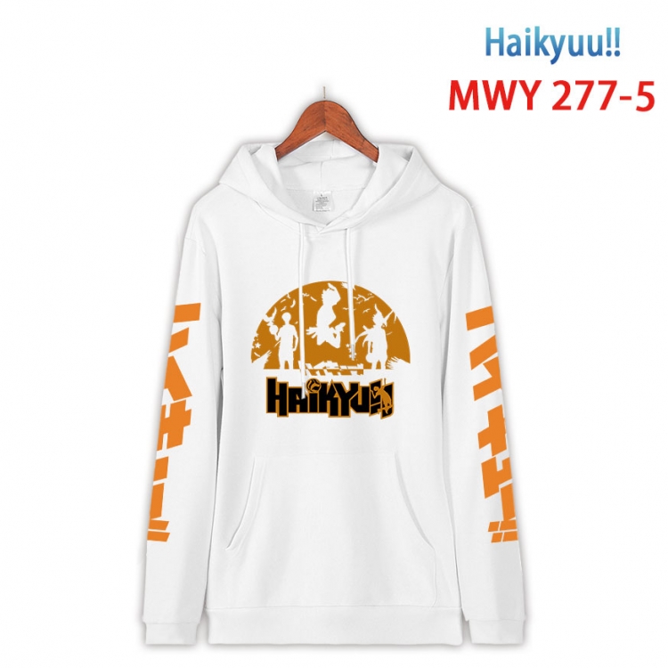 Haikyuu!! cartoon  Hooded Patch Pocket Sweatshirt from S to 4XL MWY 277 5