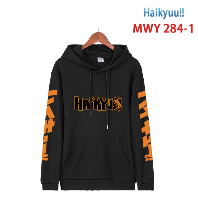 Haikyuu!! cartoon  Hooded Patch Pocket Sweatshirt from S to 4XL MWY 284 1